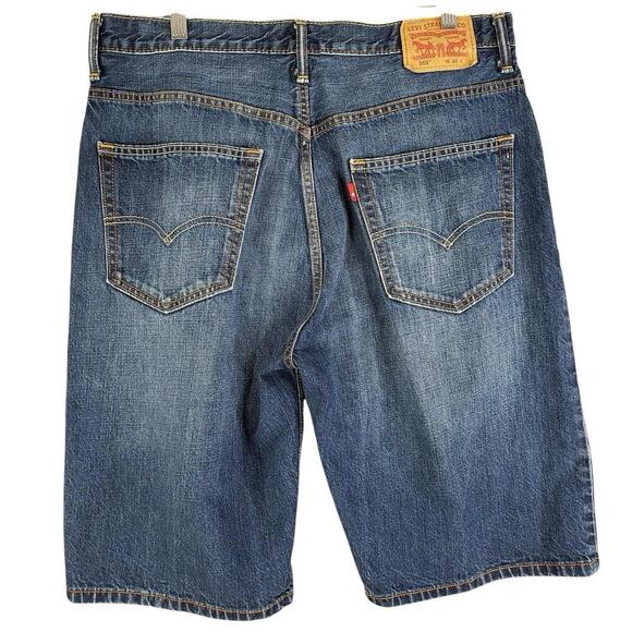 Levi’s Jean Shorts 569 Size 36 Men’s Denim Medium Wash 5-Pocket Jorts Denim - Picture 3 of 10